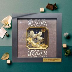 Tranh tùng hạc diên niên mừng thọ