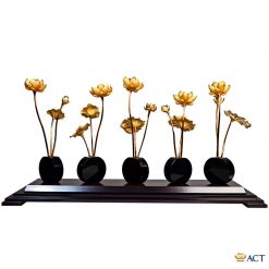 Hồ sen 15 nhánh dát vàng