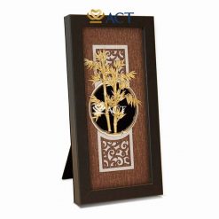 tranh cay truc vang nghieng