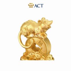 Tượng chuột dát vàng 24k