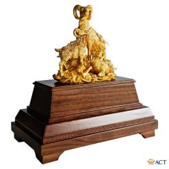 Tượng tam dương khai thái dát vàng 24k