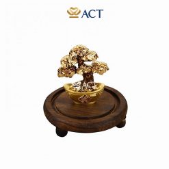 cây tiền tài lộc dát vàng