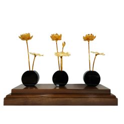 Hồ sen 7 cành dát vàng