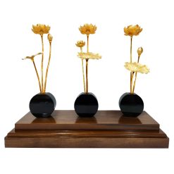 Hồ sen 9 cành dát vàng