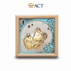 Hộp nhạc cung Bạch Dương dát vàng 24k