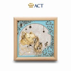 Hộp nhạc cung Bảo Bình dát vàng24k