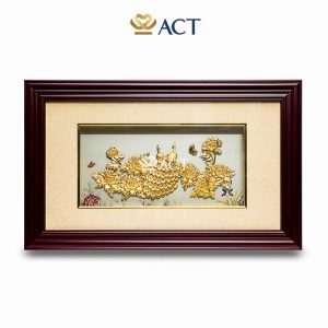 tranh chim cong dat vang 4065