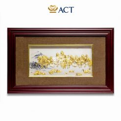 tranh mã đáo dát vàng 4065