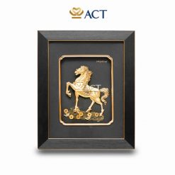 tranh ngựa dát vàng tài lộc