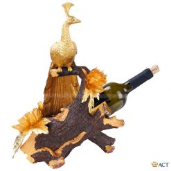 kệ để rượu chim công dát vàng