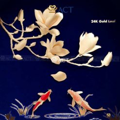 tranh ca chep hoa lan