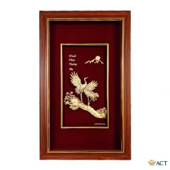 Tranh đôi hạc đỏ