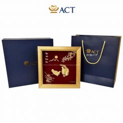 hop tranh ga dat vang