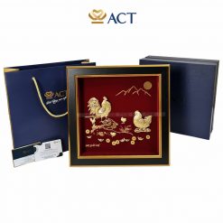 tranh dan ga dat vang