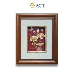 tranh hoa sen cánh bướm