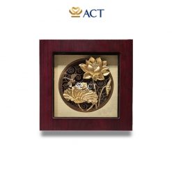 tranh hoa sen chuồn chuồn