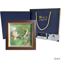 Tranh đôi chim chào mào