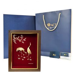 Hộp tranh đôi chim hạc