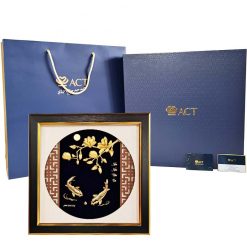 Hộp tranh cá chép hoa mộc lan