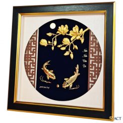 tranh ca chep hoa moc lan