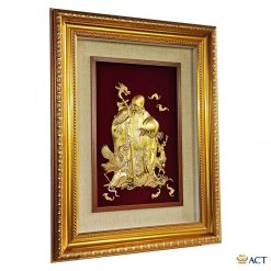 Tranh ông thọ dát vàng 24k