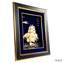 Tranh thuyền dát vàng