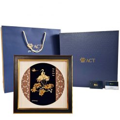 Tranh chim hạc cây tùng