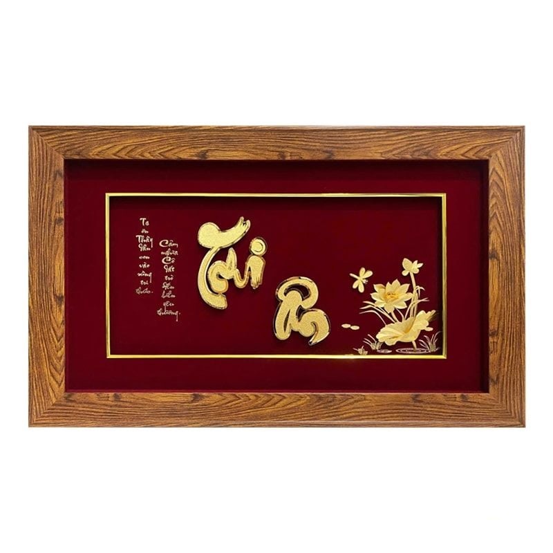 Tranh-chu-tri-an-dat-vang Tranh chữ tri ân dát vàng 24k