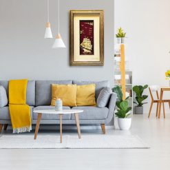 Tranh thuyền thuận buồm xuôi gió dát vàng