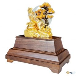 Tượng hổ thịnh vượng dát vàng 24k