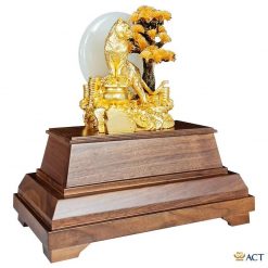Tượng hổ thịnh vượng dát vàng