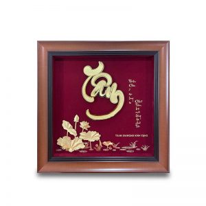 Tranh chữ tâm hoa sen