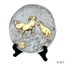 Đĩa pewter tam dương khai thái